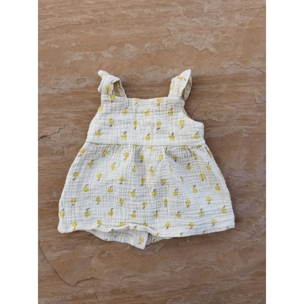 Rabbit+Bear Yellow Dress Outfit , Size 3-6 Months